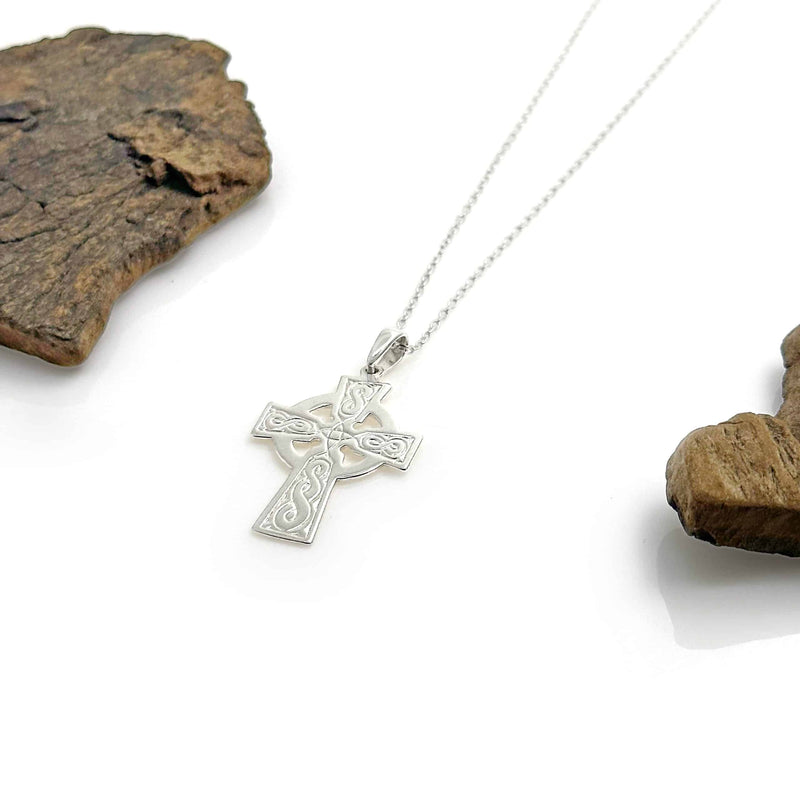 Unusual Rope Cross Necklace
