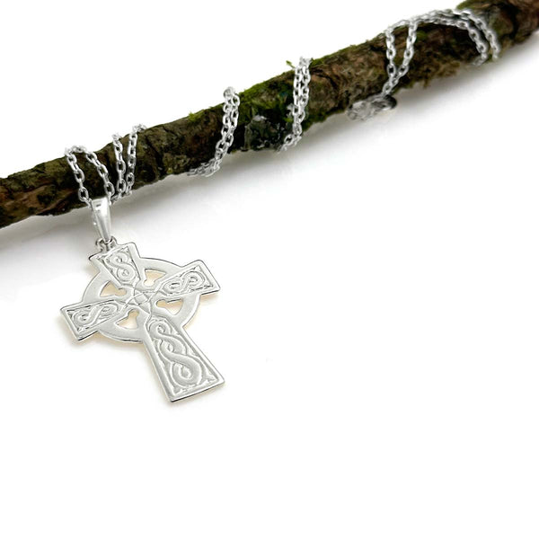 Unusual Rope Cross Necklace