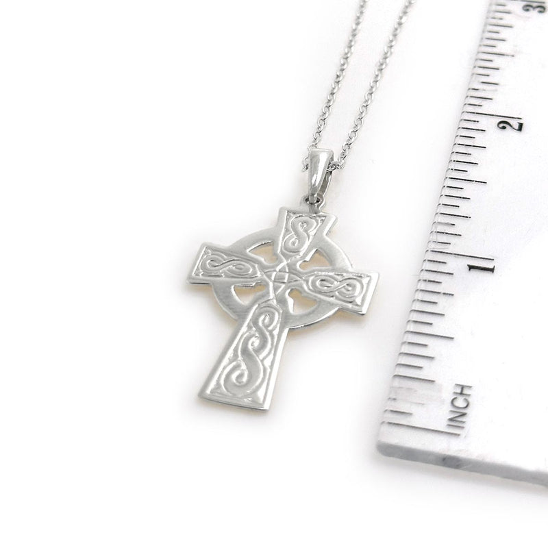 Unusual Rope Cross Necklace
