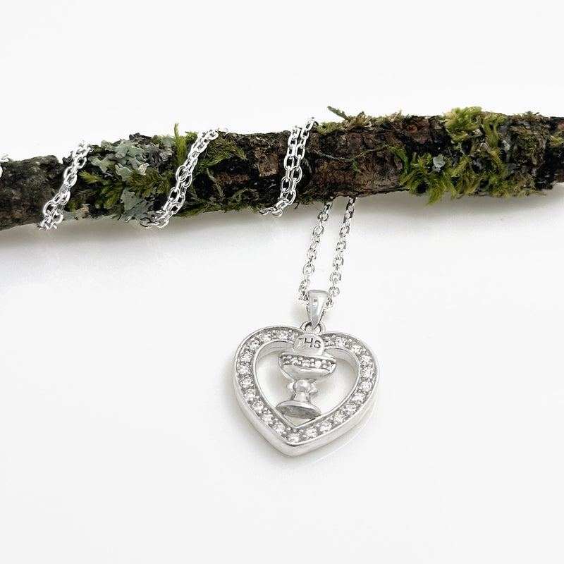 Collar de Comunión Cáliz Corazón