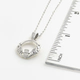 Claddagh necklace in Sterling Silver with Rose Gold