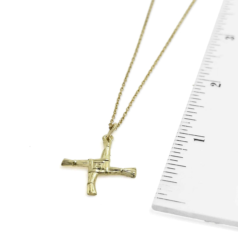 Cruz de Santa Brígida de Oro Amarillo