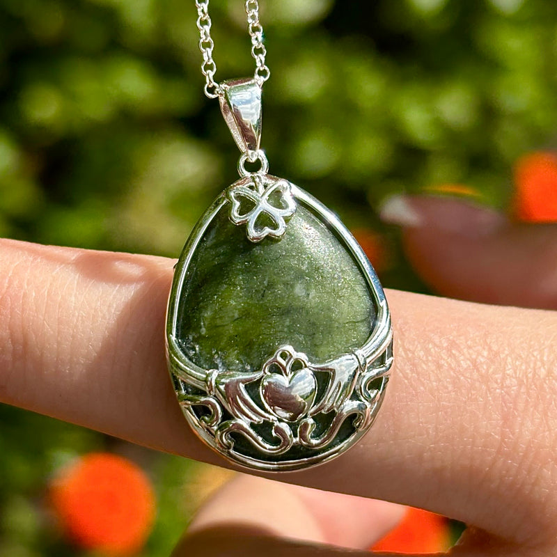 claddagh basket pendant