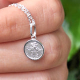 Tiny St Christopher Medal Round