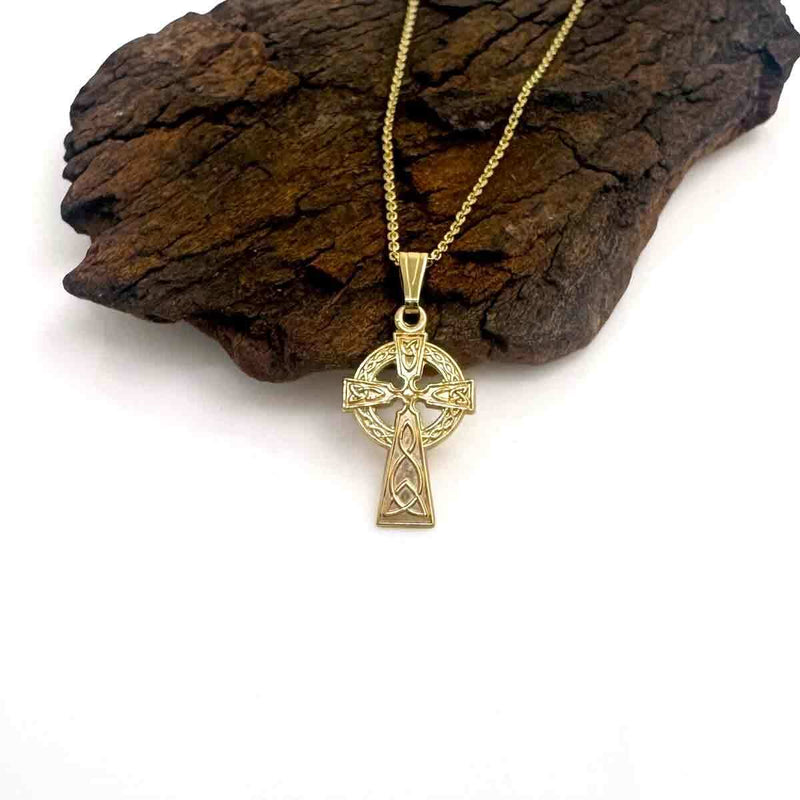 Small 10k Solid Gold Traditional Cross