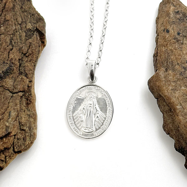 Medalla Milagrosa de Plata de Ley Mediana