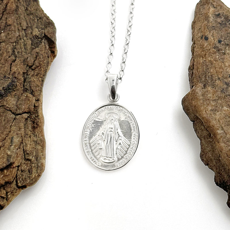 Mittelgroße Wundertätige Medaille aus Sterlingsilber