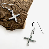 Connemara Marble St. Brigid Cross Earrings