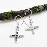 Connemara Marble St. Brigid Cross Earrings