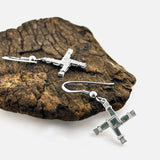 Connemara Marble St. Brigid Cross Earrings