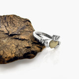 Sterling Silver Claddagh Ring with 10K Gold Heart