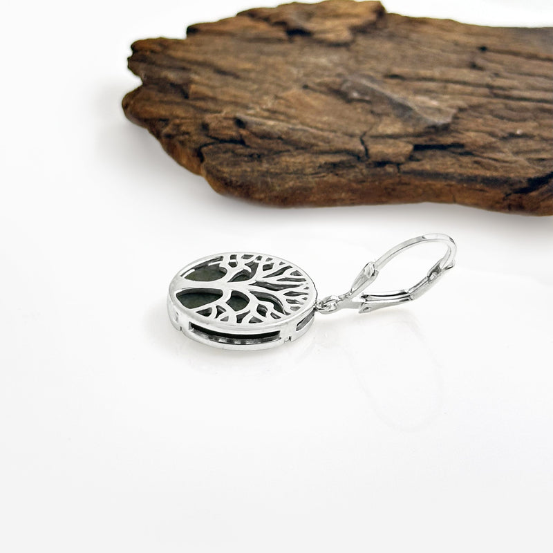 Tree Of Life Connemara Marble Earrings
