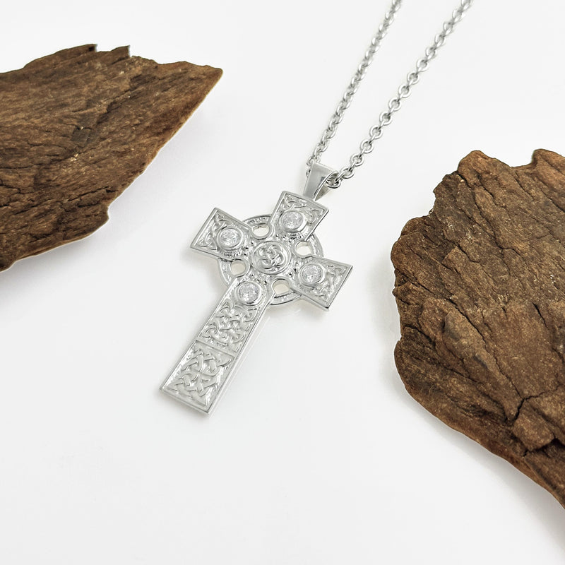 High Cross with White Crystals