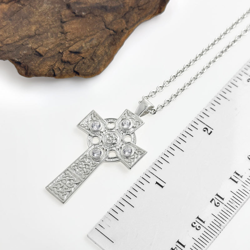 High Cross with White Crystals