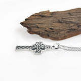 Sterling Silver Oxidized Celtic Cross