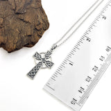 Sterling Silver Oxidized Celtic Cross