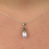 Sterling Silver Pearl Necklace