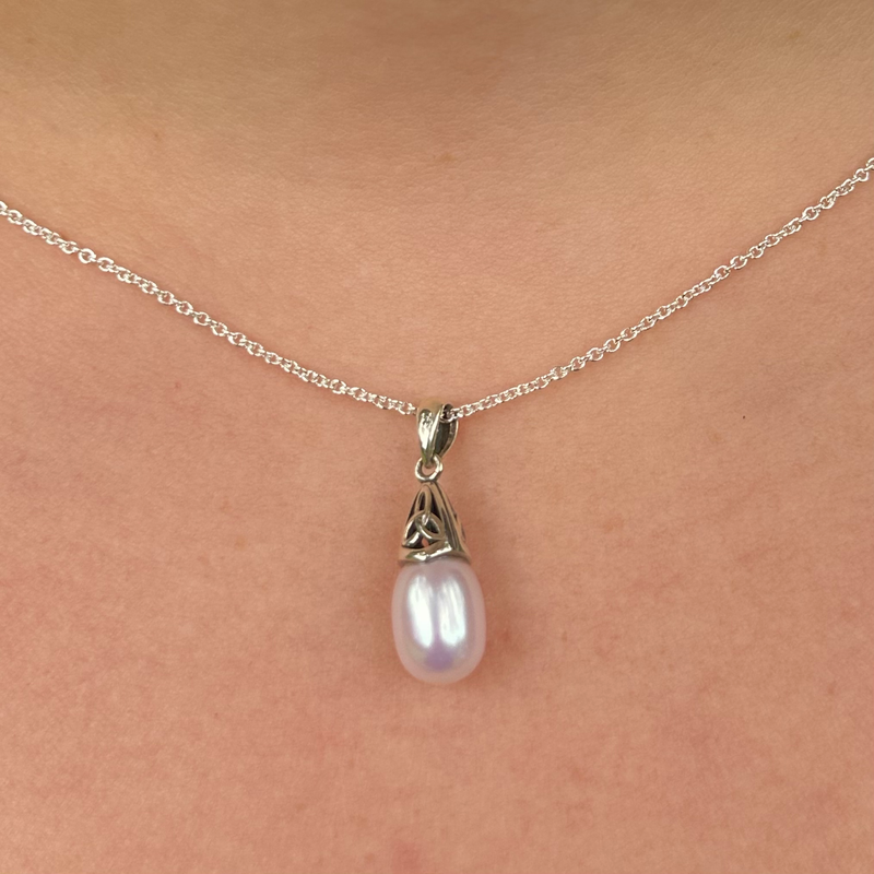 Sterling Silver Pearl Necklace