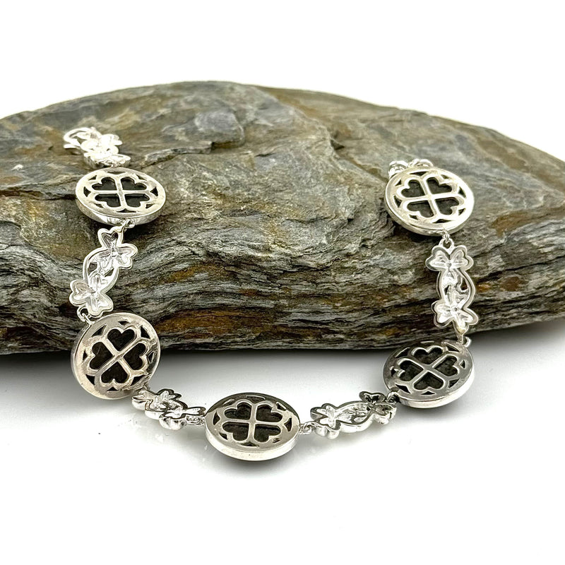Pulsera de trébol de mármol de Connemara