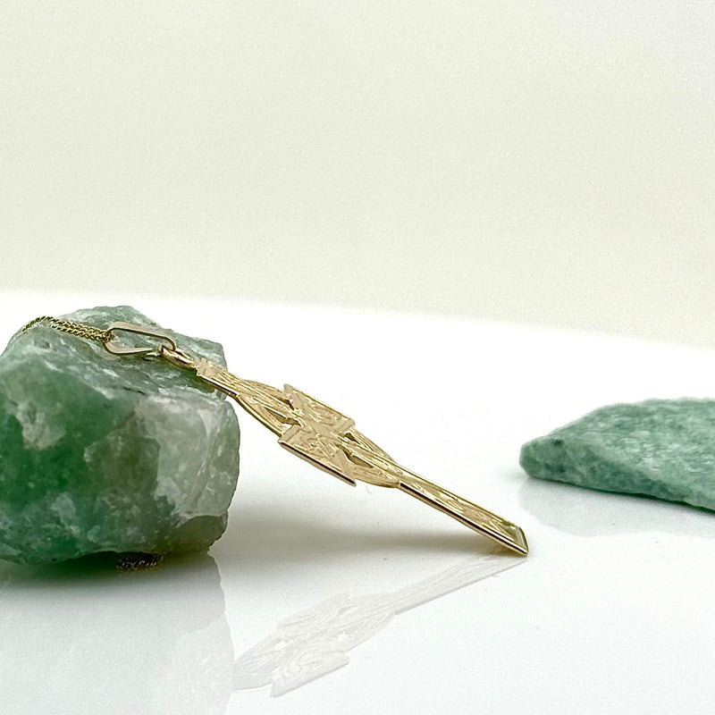 Large 10K Gold Traditional Two-Sided