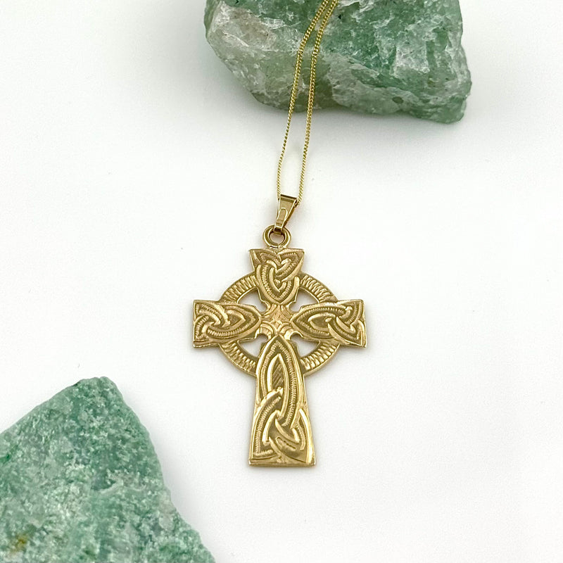 Large 10K Gold Traditional Two-Sided