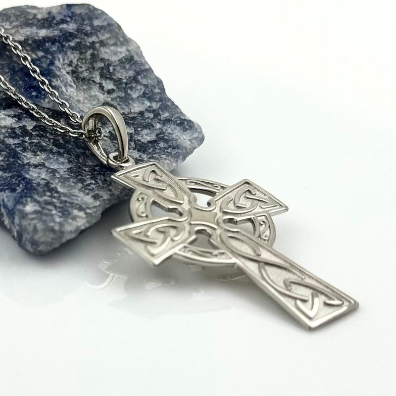 Traditional Style Silver Celtic Cross