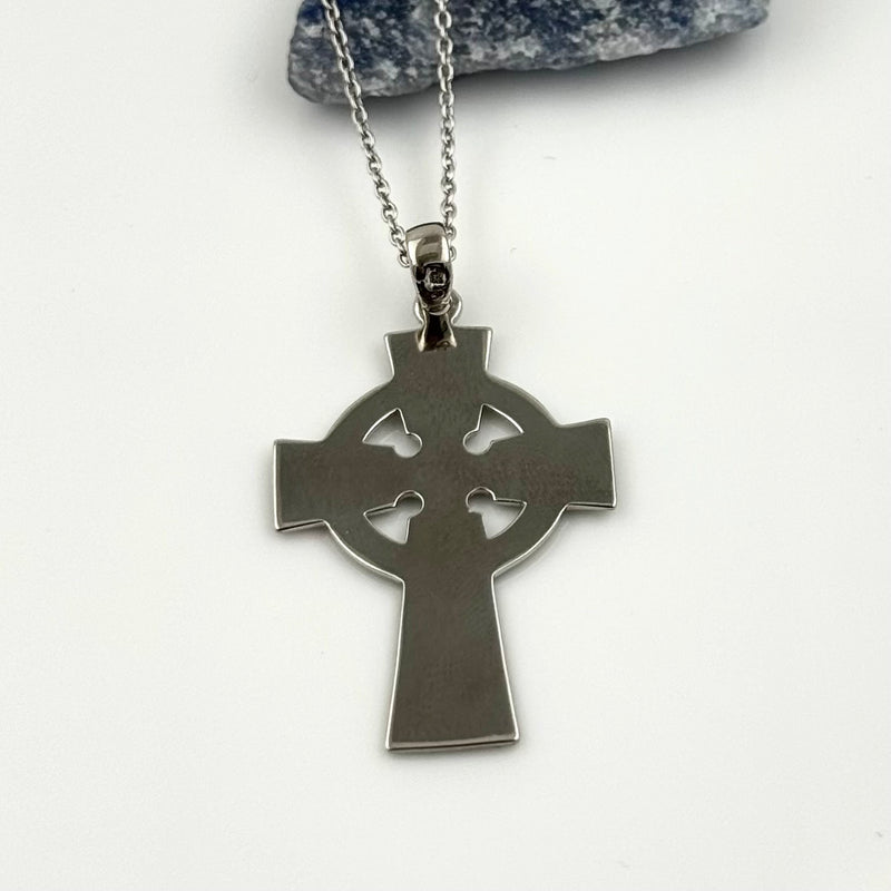 Traditional Style Silver Celtic Cross