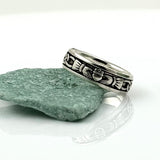 Gents Oxidised Claddagh ring