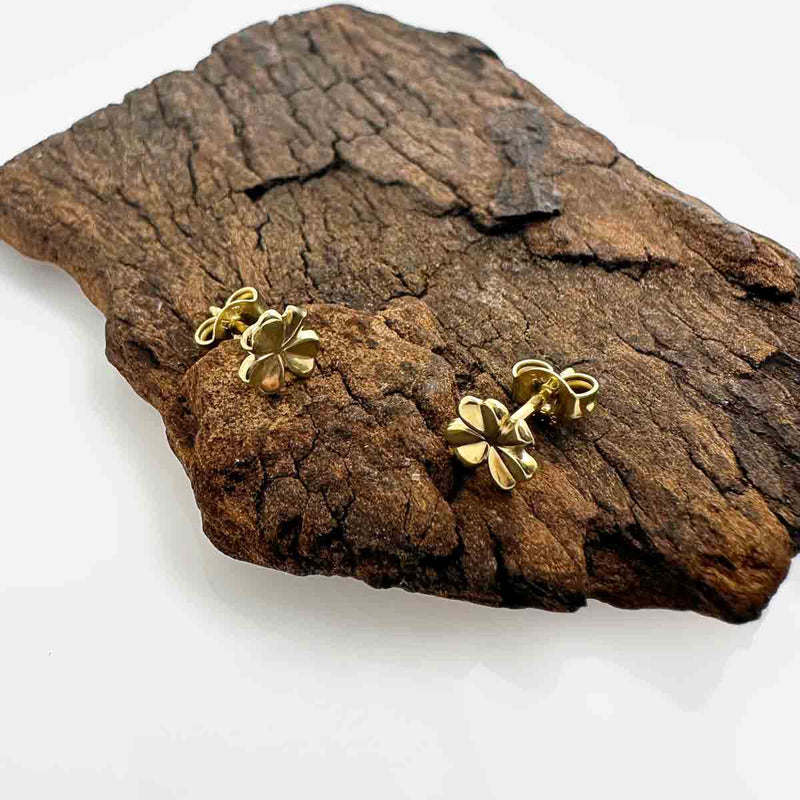 Shamrock Earrings in 9K Gold