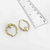 9k Gold Claddagh Earrings