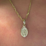 Very Small 9k Gold Miraculous Medal