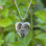 Silver Heart 'My Angel' Locket Necklace