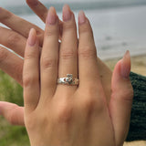Sterling Silver Celtic Knot Claddagh Ring