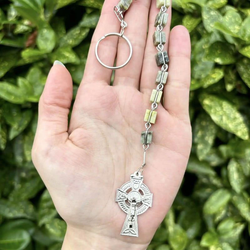 Single Decade Rosary Keychain