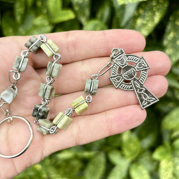 Single Decade Rosary Keychain
