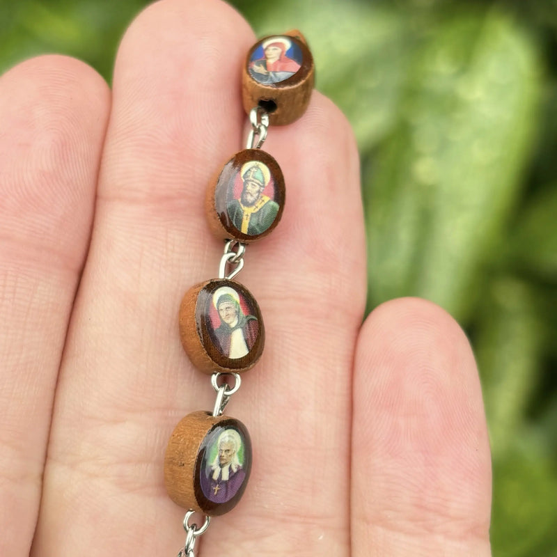 Saints of Ireland Rosary Keychain