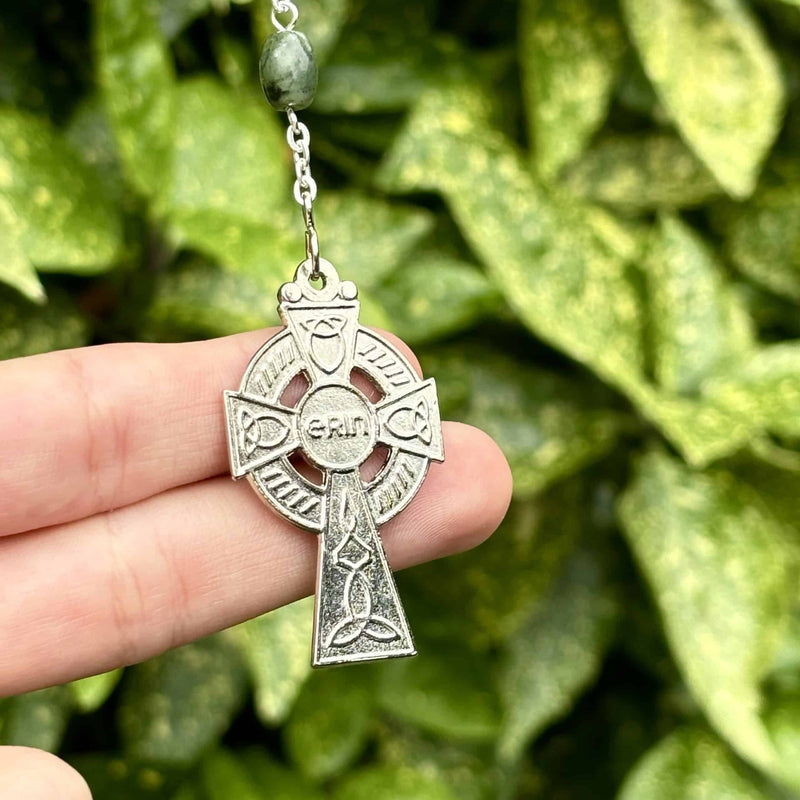 Oval Connemara Marble Rosary