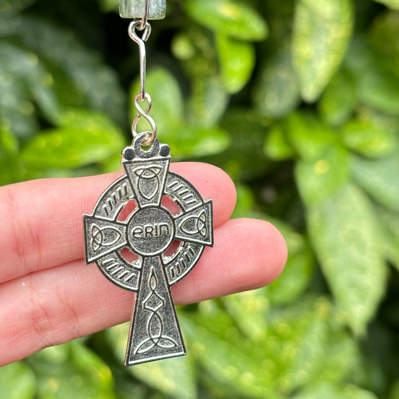 Square Connemara Marble Rosary