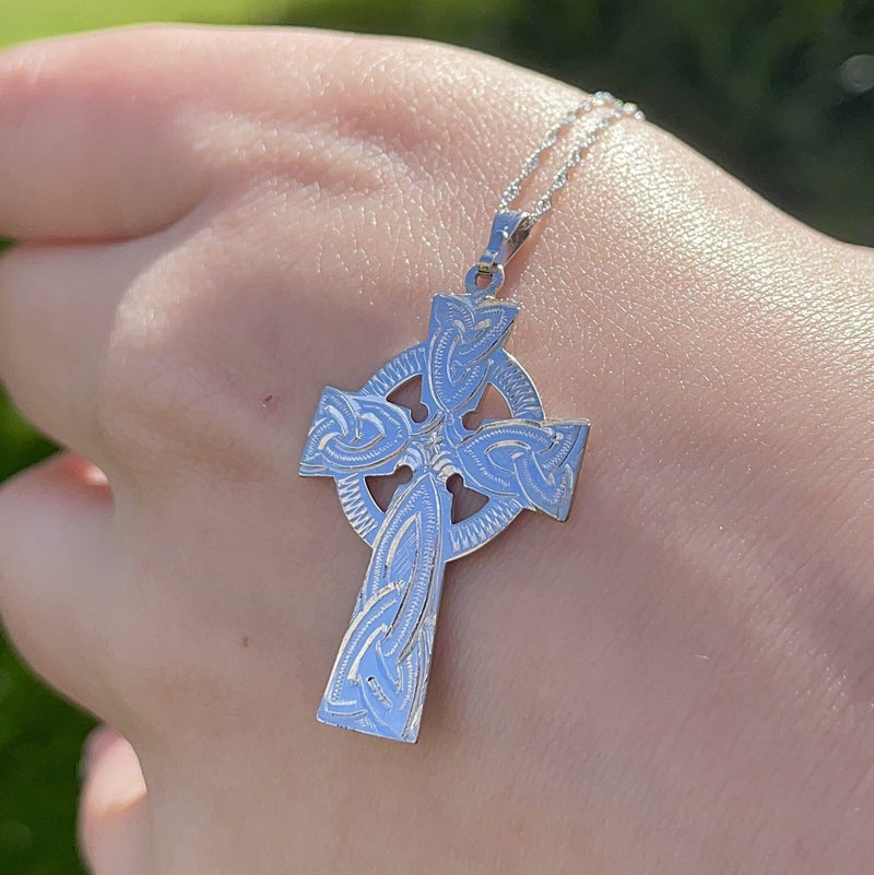 Two-Sided 10k Gold Celtic Cross