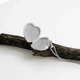 Silver Heart Locket Necklace