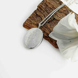 St Chris Silver Locket Necklace
