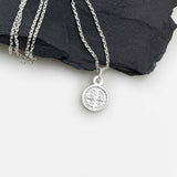 St Benedict Tiny Medal in Sterling Silver