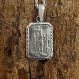Medium Rectangular St Christopher Medal