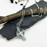 Faith Malachite Celtic Cross Pendant