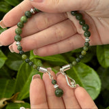 Pulsera con dije de mármol de Connemara Claddagh