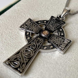 Luxury Large Oxidized Cross - Warrior Series