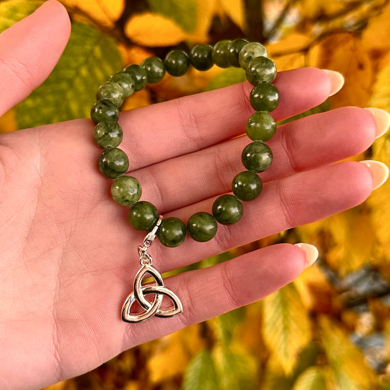 Connemara Marble Trinity Charm Bracelet