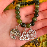 Connemara Marble Bracelet With Charms