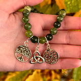Connemara Marble Bracelet With Charms
