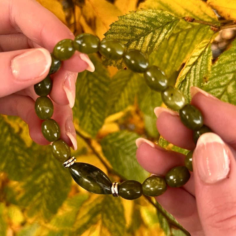 Pulsera de Mármol de Connemara con forma de Sandía